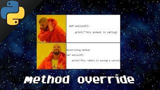 Python method overriding 