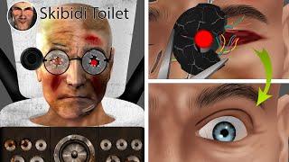 ASMR Animation Help Skibidi Toilet Help change his mechanical eyes | WOW Brain Satisfying Video