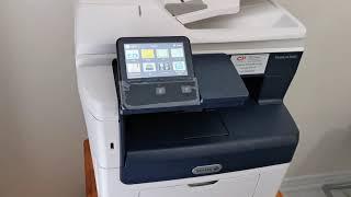 How to setup paper size on xerox b405