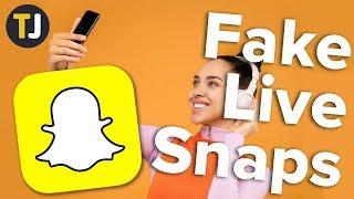 How To FAKE Live Snaps in Snapchat!