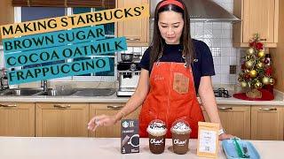 HOW TO MAKE EASY STARBUCKS’ BROWN SUGAR COCOA OATMILK FRAPPUCCINO - COPYCAT RECIPE