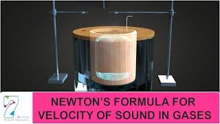 NEWTON'S FORMULA FOR VELOCITY OF SOUND IN GASES