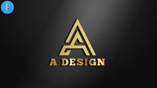 A Style 3D logo design on pixellab android[Vandy Design]