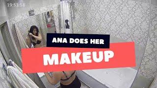 Ana does her makeup (Home Camera)