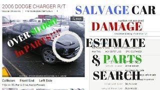 HOW TO Estimate DAMAGE and PARTS COST on SALVAGE CARS!