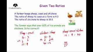 Given Two Ratios - Corbettmaths