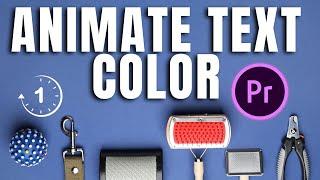 How to Animate Text Color Change  Premiere Pro 2023 | Premiere Pro Tutorials