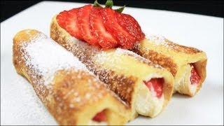 Strawberry French Toast Roll Ups