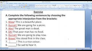 Class 3 | Chapter 16 | Exercise | Interjections | Day 3