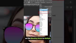 How to Turn Normal Glasses Into Sunglasses in Photoshop #shorts