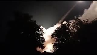 MLRS HIMARS night launch