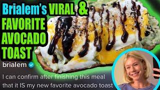 Brialem's VIRAL & FAVORITE AVOCADO TOAST RECIPE! Must Try! My New FAV! Ingredients from Trader Joe's