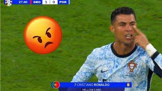 Cristiano Ronaldo vs Georgia 2024 - Loses Control... 