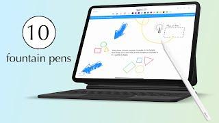 Which handwriting app has the BEST fountain pen (2024)?