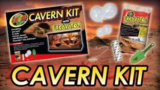 Zoo Med Cavern Kit with Excavator® Clay Burrowing Substrate