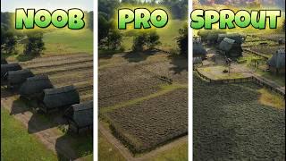 Noob vs Pro vs Sprout: Building the Ultimate Veggie Farming Complex in Manor Lords