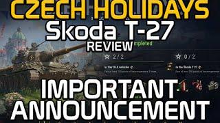 T-27 Skoda Review, Event and an important announcement!