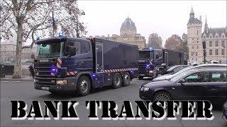 Massive Police Convoy Bank Transfer // Convoi Banque de France