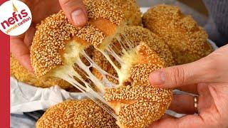 Soft and Fluffy Turkish Buns with Sesame Seeds | Savory Turkish Pastry Recipe (Pogaca Recipe)