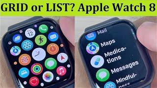 How to Change Menu from GRID to LIST on Apple Watch 8 (2022)