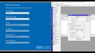 VPN L2TP Mikrotik and windows 10 with ipsec  #Self Note