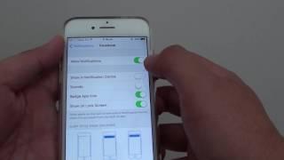 iPhone 7: How to Enable / Disable Facebook Messages Showing on Notification Center