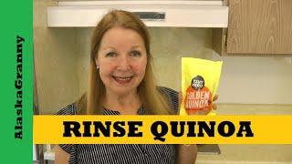 Rinse Quinoa...How To Why Wash Quinoa