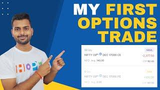 My First Options Trade || Utkarsh Verma