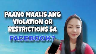 Paano maalis ang violation sa Facebook? Paano mag send ng appeal kung may violation or restriction.