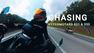 Chasing Ducati Hypermotard 821 & 950 | Z900 2UP Riding Karak | 4K Ultra HD