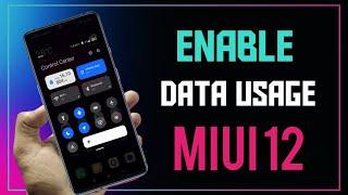 How To Enable Daily Data Usage Option In MIUI 12 Control Center On Any Xiaomi Phone