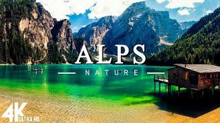 FLYING OVER THE ALPS (4K UHD) - Relaxing Music Along With Beautiful Nature Videos(4K Video Ultra HD)