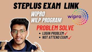 Wipro WILP Program | STEPLUS Assessment Problems | Login Problem