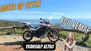  Tuned Transalp XL750 Takes on Curves!