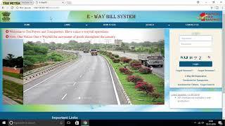 E WAY BILL REGISTRATION FOR TRADERS