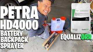 PETRA HD4000 Battery Backpack Sprayer ~ Equalizorr LAWN SUPPLY by Ryan Knorr! ~ Mini Review!