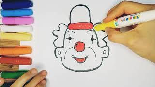 How to draw a clown/ Как нарисовать Клоуна/ #нарисоватьклоуна