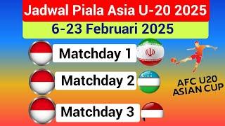 Jadwal Timnas U-20 Indonesia Di Piala Asia 2025: Waktu Untuk Membuat Sejarah