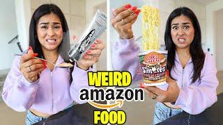 Eating The Weirdest Foods I Could Find on Amazon!  **bad idea**