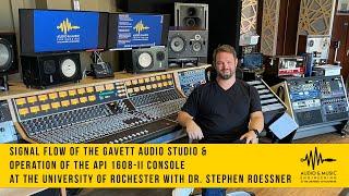 Using the API 1608-II Console in the Gavett Audio Studio at the University of Rochester