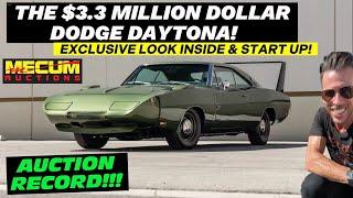 SOLD FOR $3.3 MILLION! 1969 Dodge Daytona! Mecum Auction Record! Exclusive Look Inside!