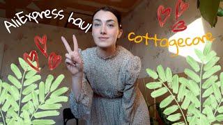 °AliExpress haul°unpacking parcels from aliexpress, cottagecore aesthetic,  dark academia aesthetic