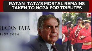 Ratan Tata Last Rites: Ratan Tata's Mortal Remains Taken to NCPA Lawns for Public Tributes