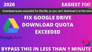 [EASIEST FIX] DOWNLOAD QUOTA EXCEEDED FOR THIS FILE SO YOU CAN'T DOWNLOAD AT THIS TIME|GAG4N