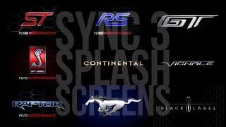 Ford/Lincoln SYNC3 Splash Screens