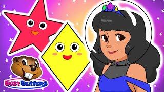 Princess Shapes "Diamond Star" | Shapes Learning Song for Kindergarten Kids, Toddlers & Preschool