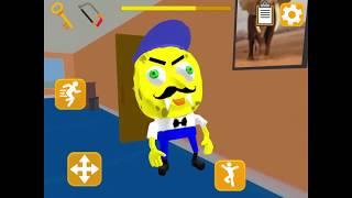 Hello Sponge Neighbor Escape 3D ~ LEVEL 12 #1 (1) ~ iOS, Android, Game