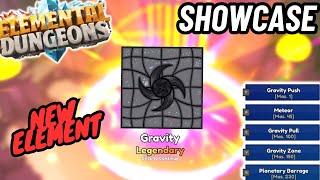 [FULL] LEGENDARY Gravity Element SHOWCASE | Elemental Dungeons Showcase & Review