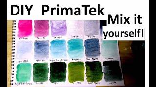 DIY Daniel Smith Primatek colors - Mix It Yourself! (Recipes and Comparisons Included)