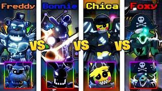 Freddy VS Bonnie VS Chica VS Foxy In Five Nights TD..